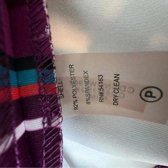 Calvin Klein A Line Striped Multicolor Dress Size 10 - Picture 12 of 16